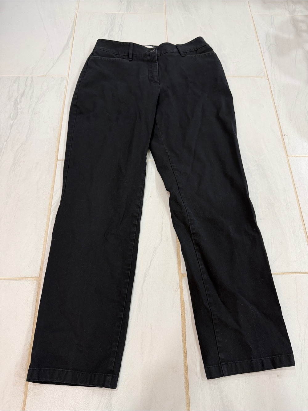 Talbots Black Women's Trousers with Branded Waistband